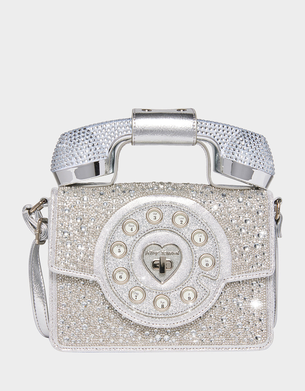 Betsey Johnson KITSCH MILLION STARS PHONE BAG SILVER