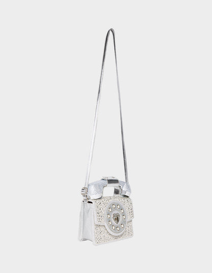 Betsey Johnson KITSCH MILLION STARS PHONE BAG SILVER