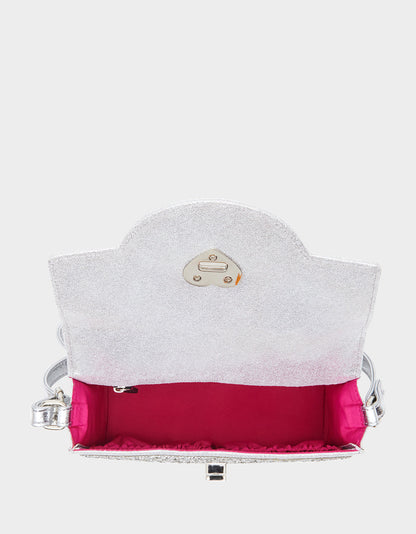 Betsey Johnson KITSCH MILLION STARS PHONE BAG SILVER
