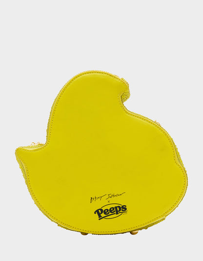 Betsey Johnson KITSCH PEEPS CHICK YELLOW