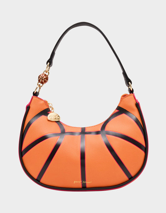 Betsey Johnson SLAM DUNK SHOULDER BAG ORANGE Women's Basketball Shoulder Bag