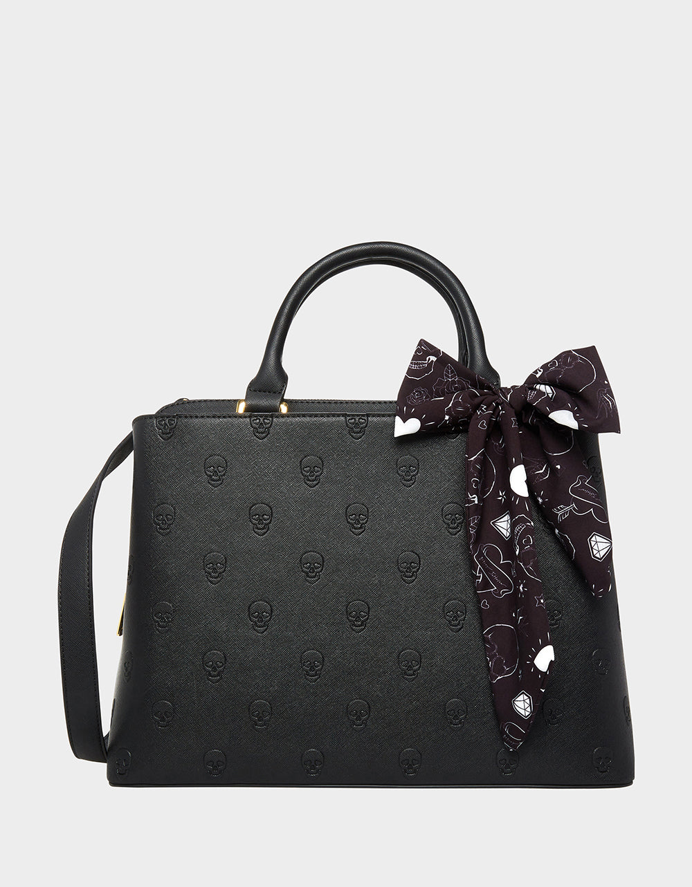 Betsey Johnson SKULLICIOUS BUNDLE Women's Skull Print Handbag and Wallet