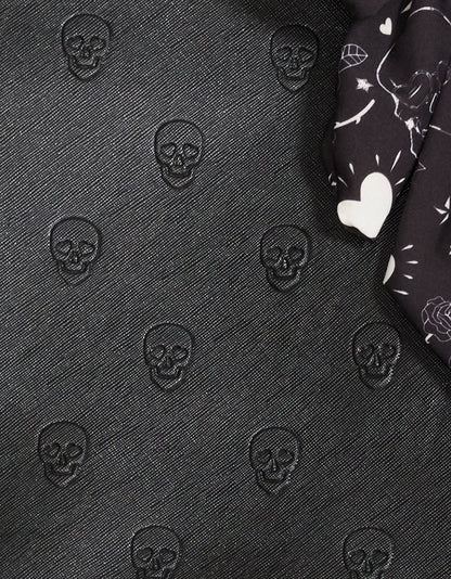 Betsey Johnson SKULLICIOUS BUNDLE Women's Skull Print Handbag and Wallet