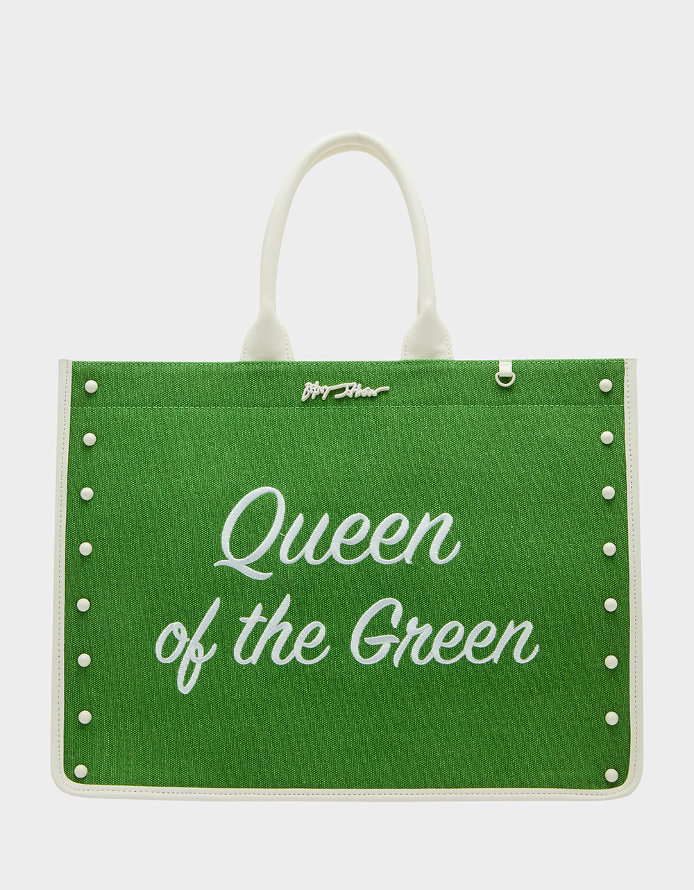 Betsey Johnson QUEEN OF THE GREEN CANVAS TOTE GREEN Women's Tote Handbag