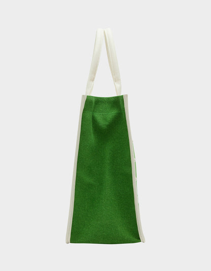 Betsey Johnson QUEEN OF THE GREEN CANVAS TOTE GREEN Women's Tote Handbag