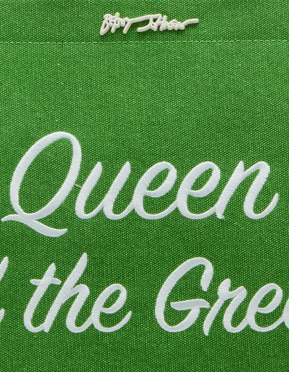 Betsey Johnson QUEEN OF THE GREEN CANVAS TOTE GREEN Women's Tote Handbag