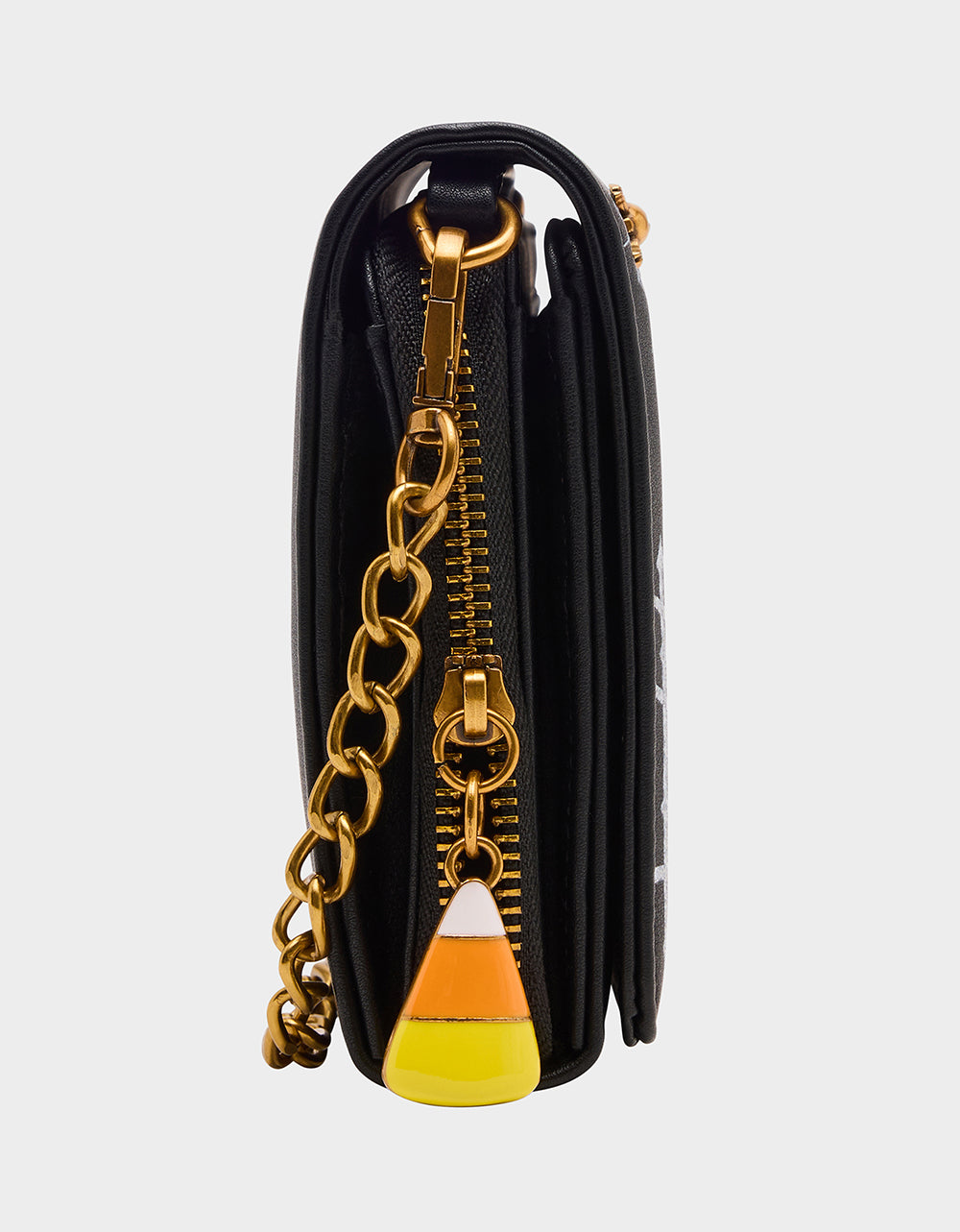 Betsey Johnson GOURDGOUS WALLET ON CHAIN BLACK MULTI Women's Pumpkin Halloween-Themed Wallet