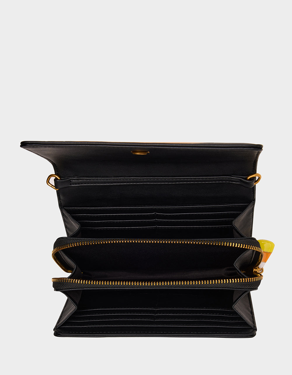 Betsey Johnson GOURDGOUS WALLET ON CHAIN BLACK MULTI Women's Pumpkin Halloween-Themed Wallet