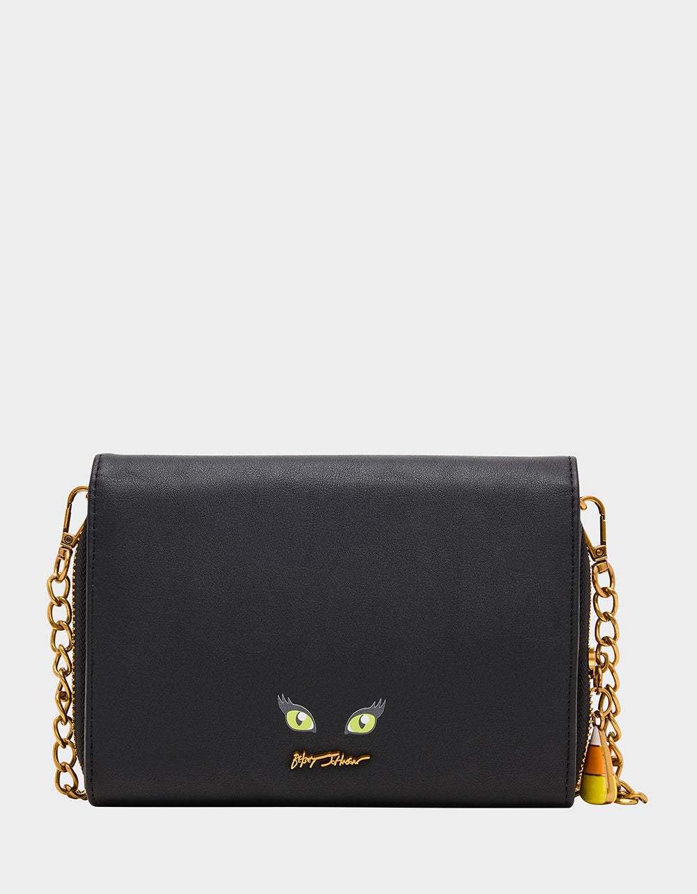 Betsey Johnson GOURDGOUS WALLET ON CHAIN BLACK MULTI Women's Pumpkin Halloween-Themed Wallet