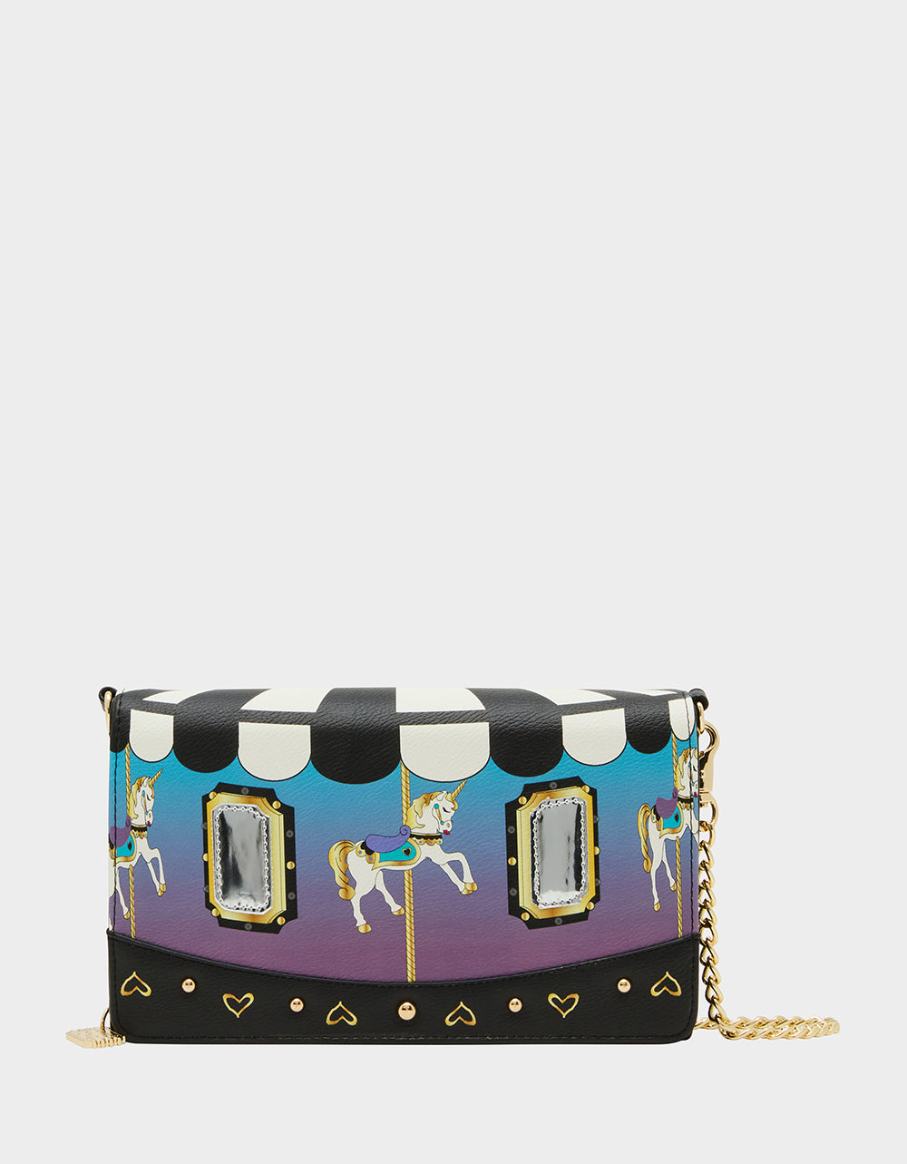 Betsey Johnson SPIN ME WALLET ON CHAIN MULTI Women's Carousel-Themed Horse Wallet