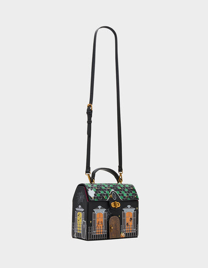 Betsey Johnson FOREVER HOME BUNDLE Women's Haunted House Halloween Crossbody, Wallet on Chain, and Wallet Set