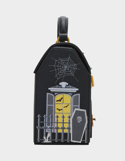 Betsey Johnson FOREVER HOME BUNDLE Women's Haunted House Halloween Crossbody, Wallet on Chain, and Wallet Set