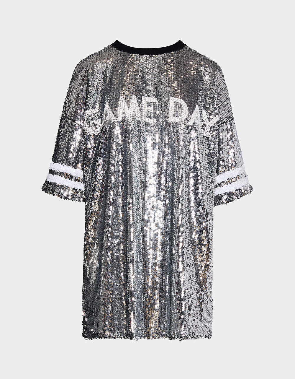 Betsey Johnson THE SPORTS FAN HOLIDAY BUNDLE Women's Game Day Sequin Jersey Dress and Sidny Football Rhinestone Sneaker