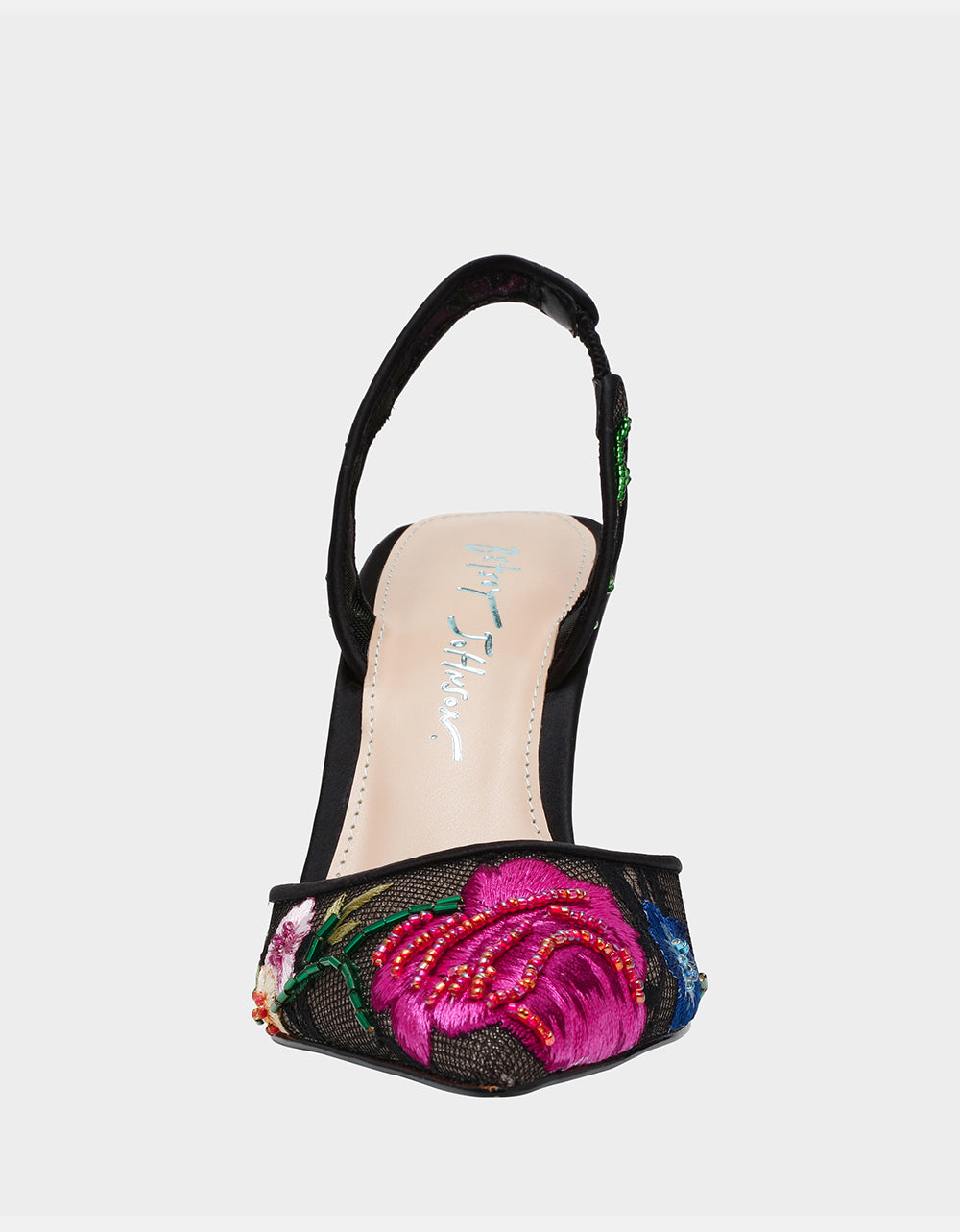 Betsey Johnson THE FLOWER CHILD HOLIDAY BUNDLE Women's Mini 3D Flower Dress Black and Floral Heel