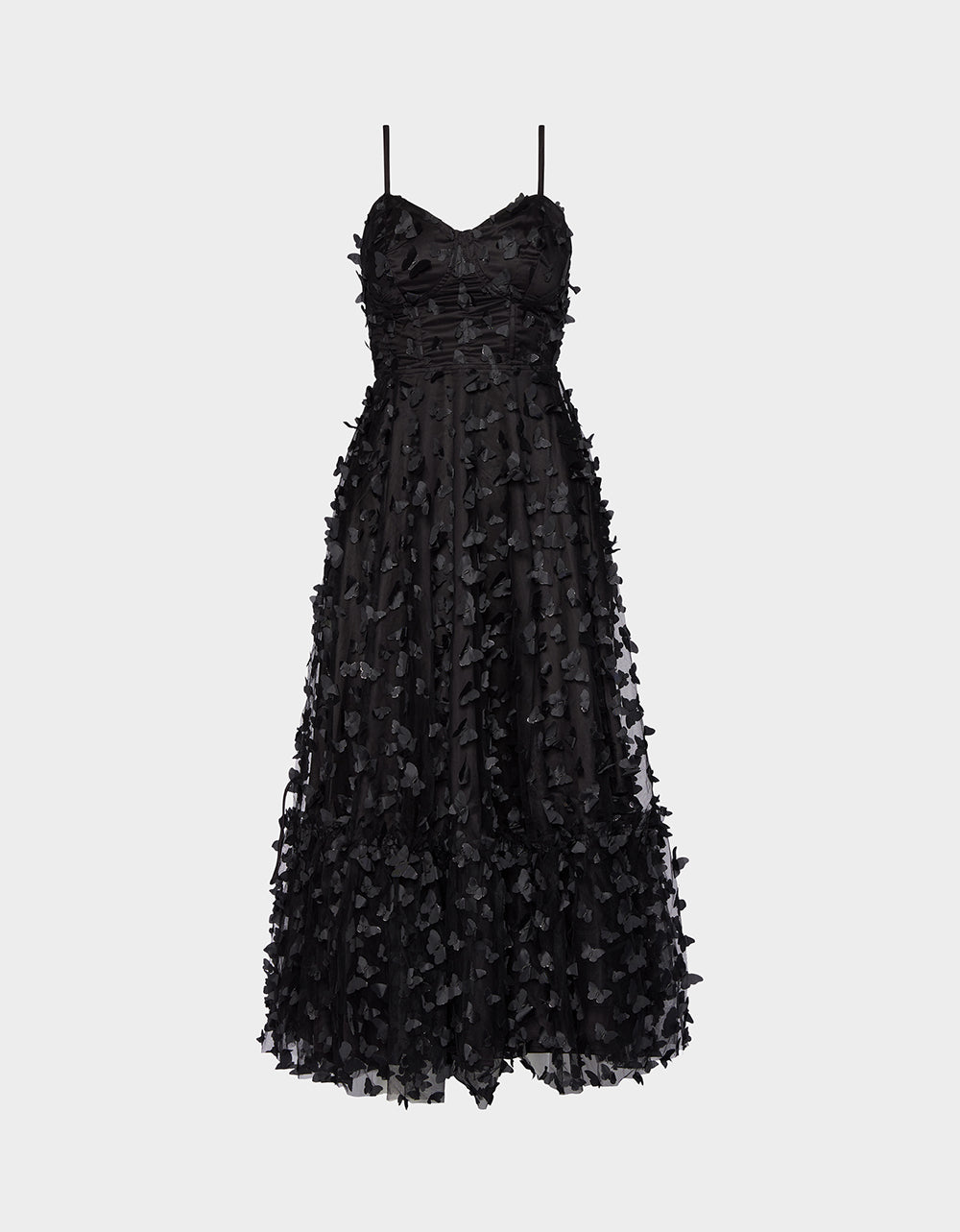 Betsey Johnson BETSEYS BUTTERFLY MAXI DRESS BLACK