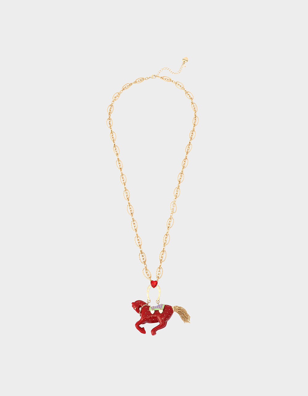 Betsey Johnson YEAR OF THE HORSE BUNDLE Chinese New Year Horse Necklace and Drop Earrings Set
