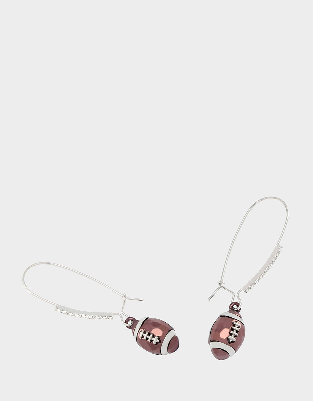 Betsey Johnson FOOTBALL DROP EARRINGS BROWN Women's Hook Football Earrings