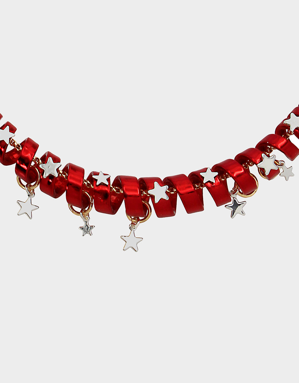 Betsey Johnson BETSEYS HOLIDAY COIL NECKLACE RED