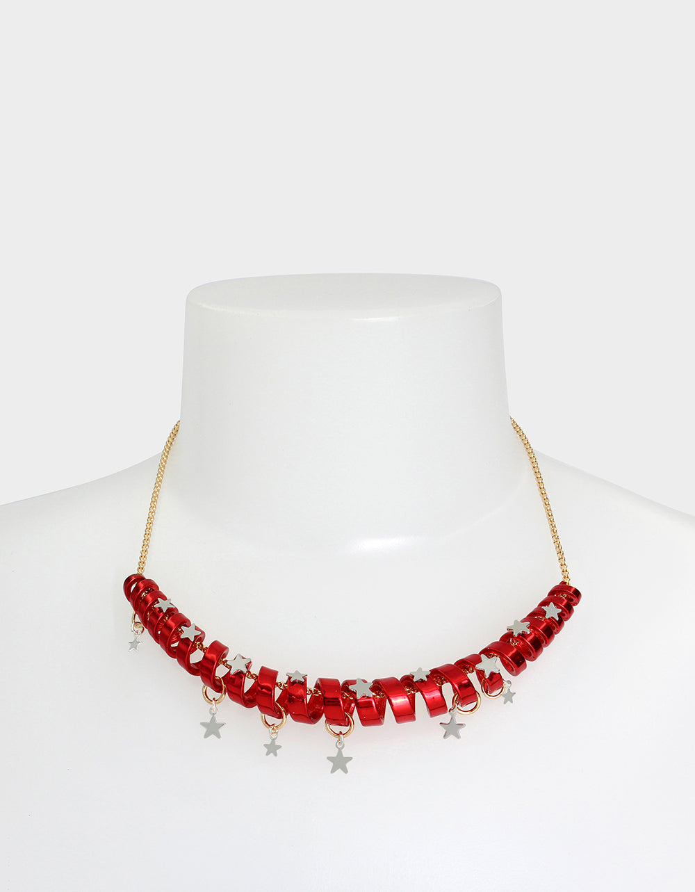 Betsey Johnson BETSEYS HOLIDAY COIL NECKLACE RED