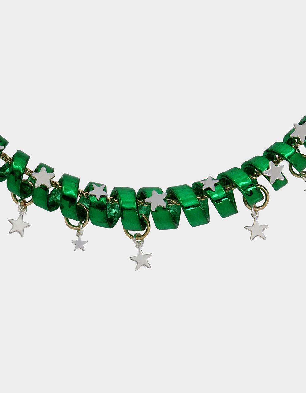 Betsey Johnson BETSEYS HOLIDAY COIL NECKLACE GREEN