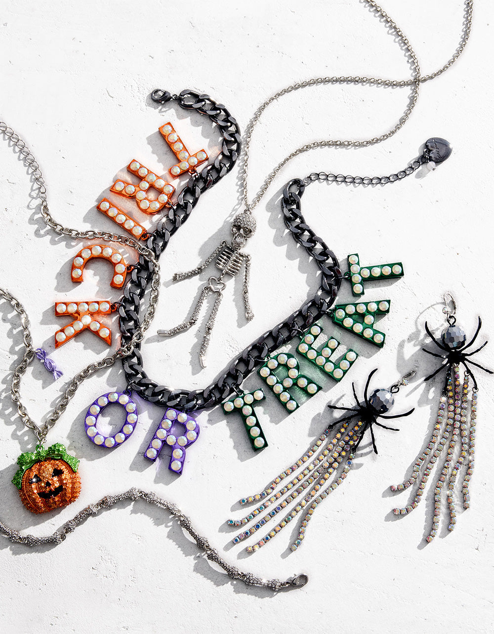Betsey Johnson PUMPKIN PENDANT NECKLACE ORANGE Women's Halloween-Themed Pumpkin Rhinestone Pendant Necklace
