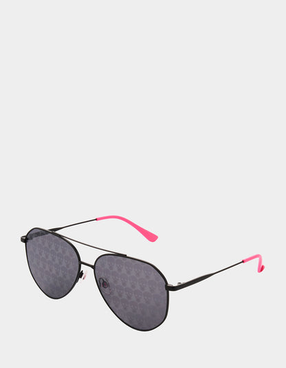 Betsey Johnson THE FINE PRINT SUNGLASSES BLACK