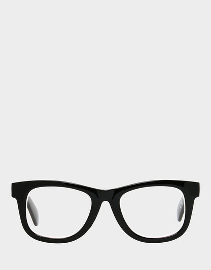 Betsey Johnson RADIATE JOY SQUARE READING GLASSES BLACK Women's Black Pink Way Frame Reading Glasses