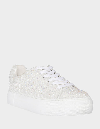 Betsey Johnson HERE COMES THE BRIDE BUNDLE Women's Bridal Pearl Sneakers and Heels Set