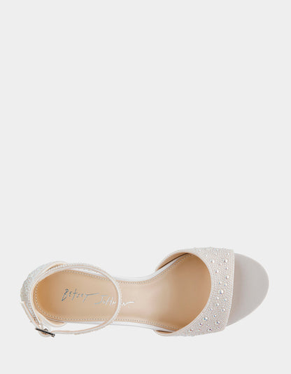 Betsey Johnson HERE COMES THE BRIDE BUNDLE Women's Bridal Pearl Sneakers and Heels Set