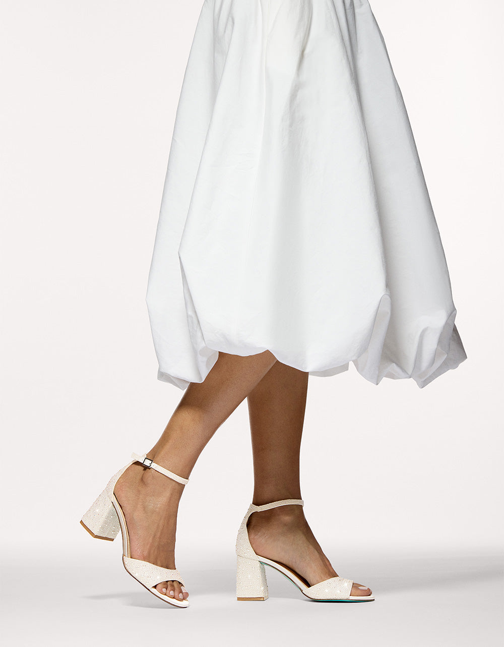 Betsey Johnson HERE COMES THE BRIDE BUNDLE Women's Bridal Pearl Sneakers and Heels Set