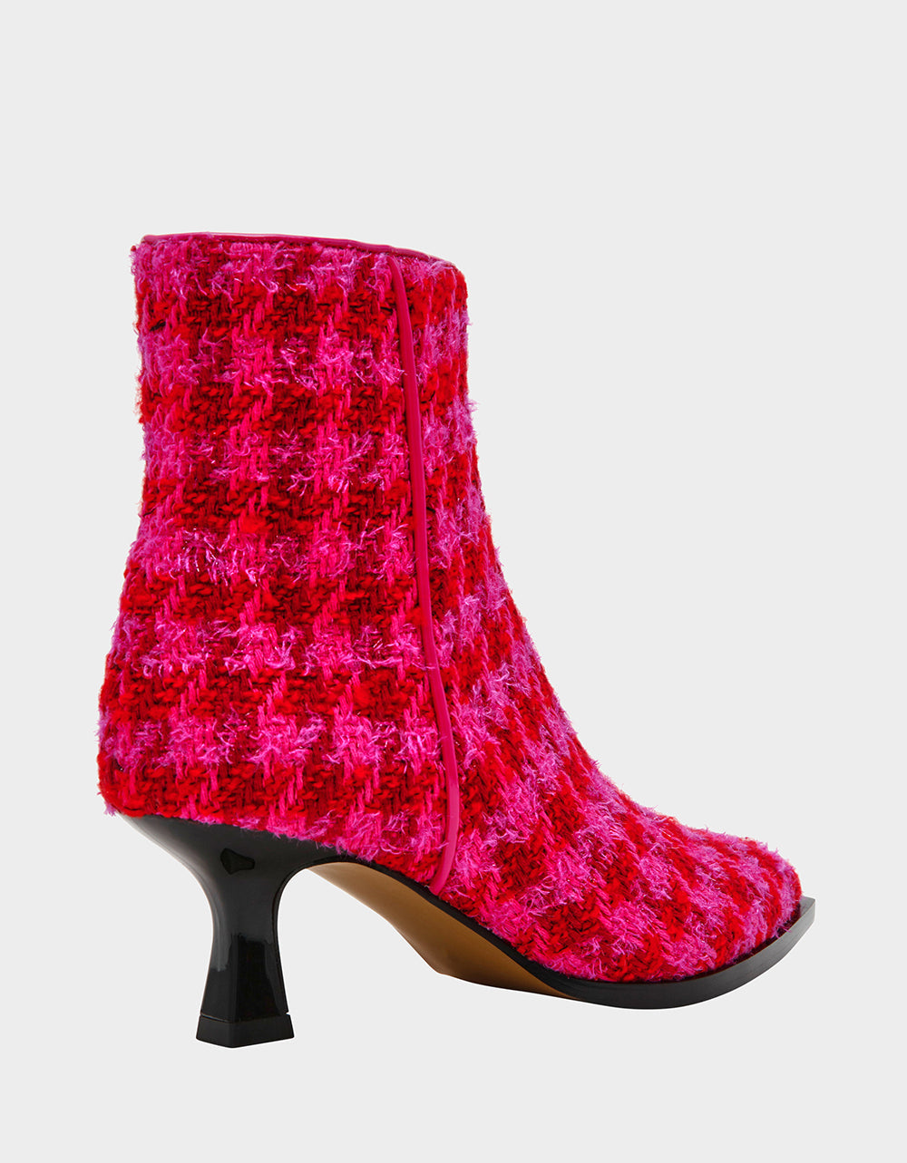 Betsey Johnson LOUISA FUCHSIA MULTI Women's Pointed Toe Kitten Heel Ankle Bootie