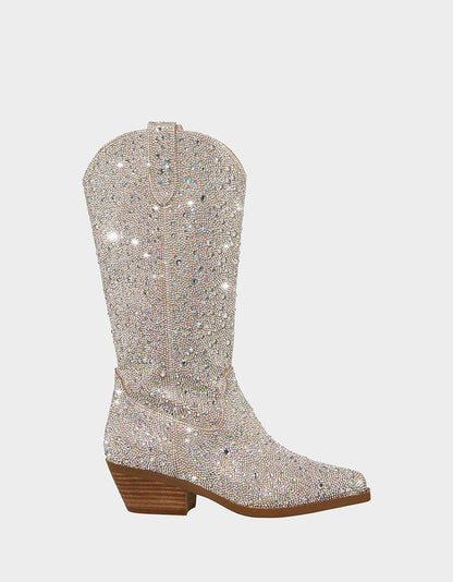 Betsey Johnson DALAS RHINESTONES Cowboy Boot