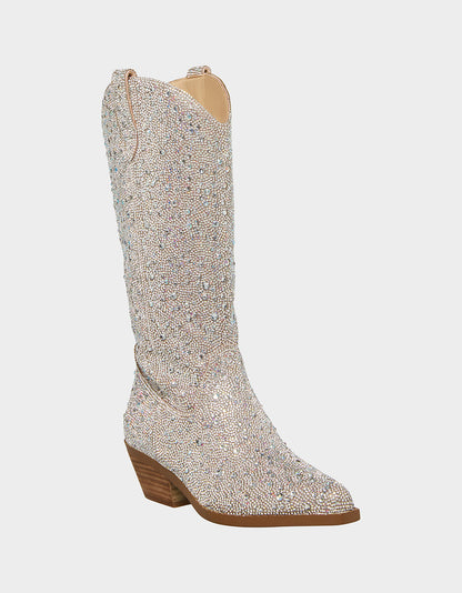 Betsey Johnson DALAS RHINESTONES Cowboy Boot