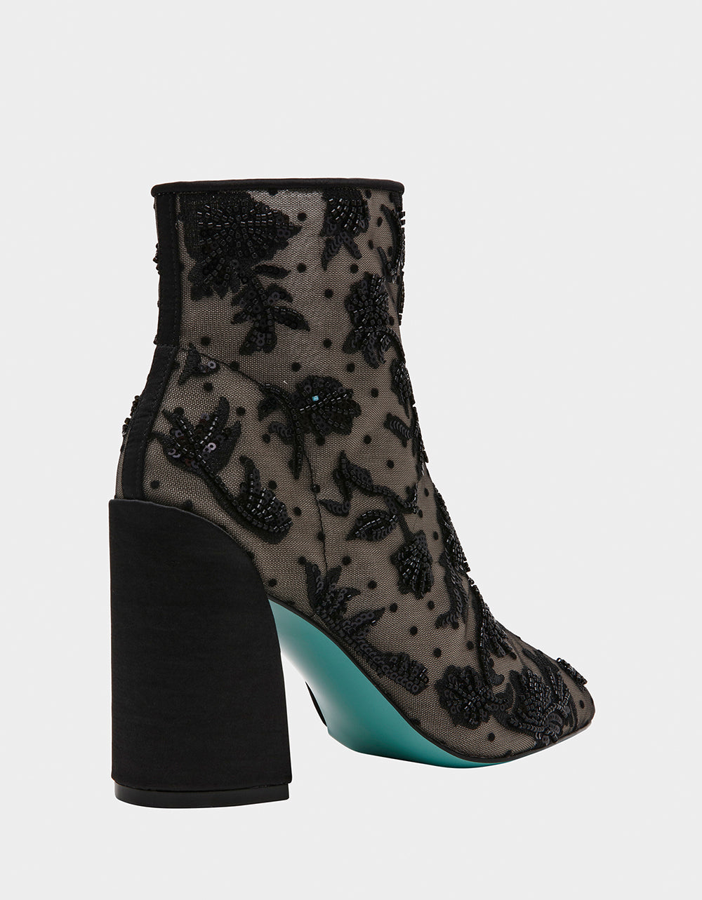 Betsey Johnson MERRI BLACK Mesh Bootie