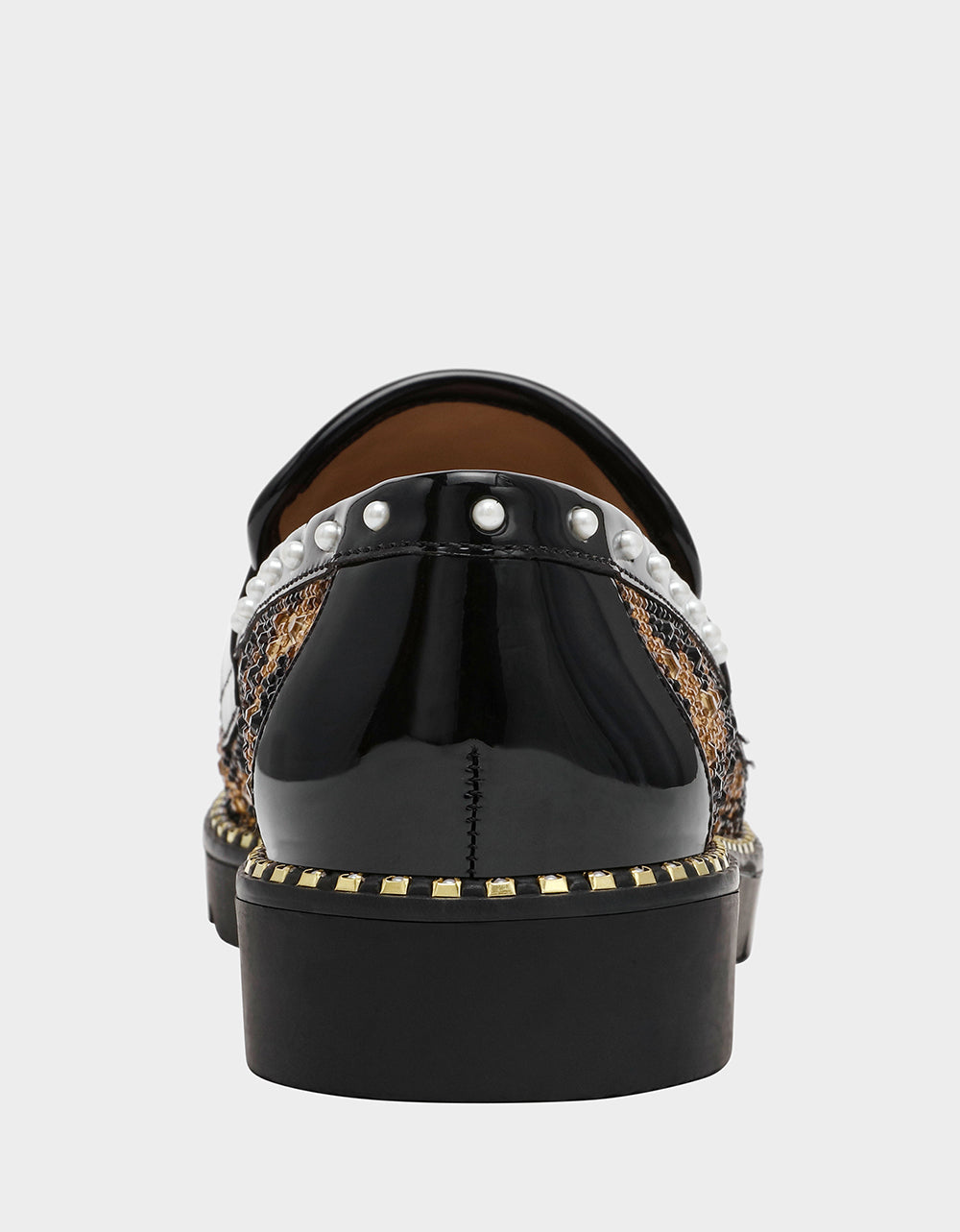 Betsey Johnson LYDIAA LEOPARD Rhinestone Embellished Platform Women's Loafer