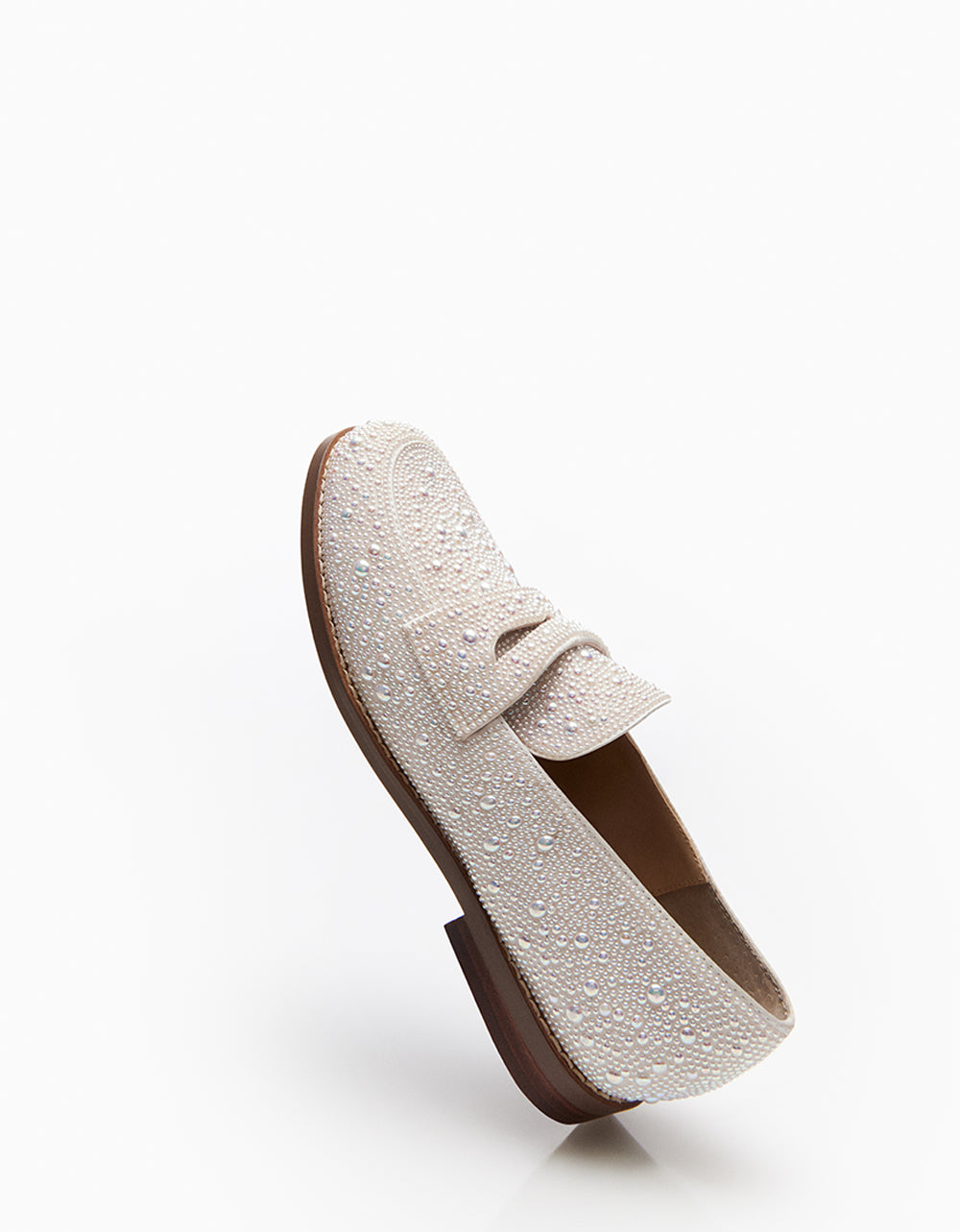 Betsey Johnson ARON IVORY Pearl Loafers