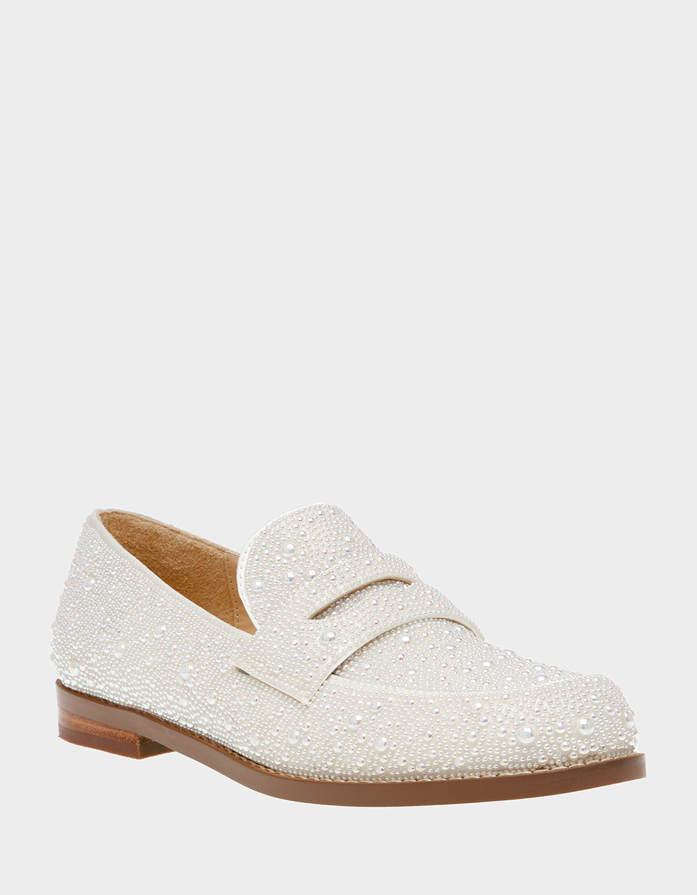 Betsey Johnson ARON IVORY Pearl Loafers