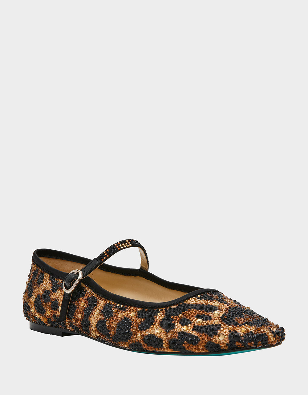Betsey Johnson LOREL LEOPARD Women's Leopard Mary Jane Ballet Flat