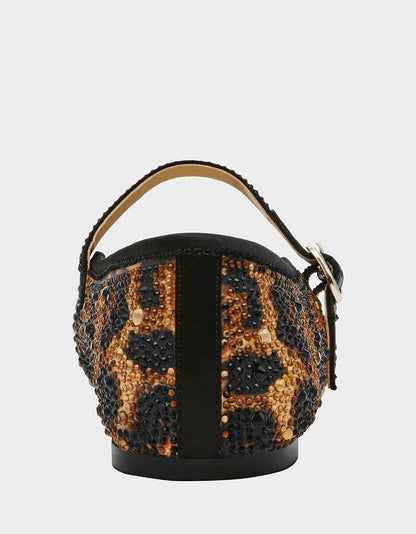 Betsey Johnson LOREL LEOPARD Women's Leopard Mary Jane Ballet Flat