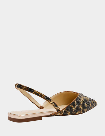 Betsey Johnson VANCE LEOPARD Slingback Flat