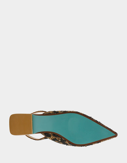 Betsey Johnson VANCE LEOPARD Slingback Flat
