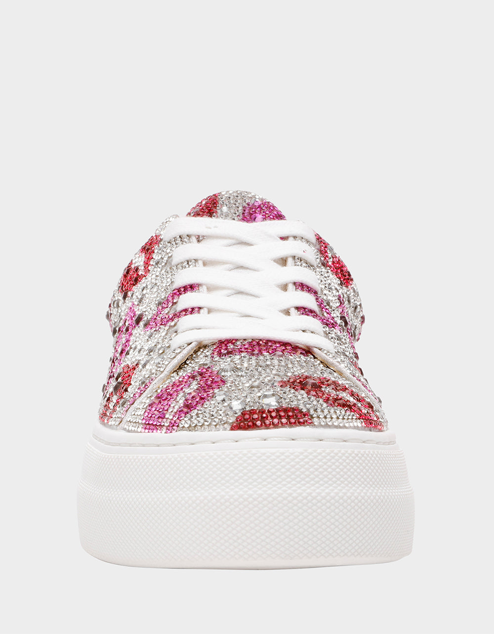 Betsey Johnson SIDNY MULTI LIPS Women's Rhinestone Platform Sneaker