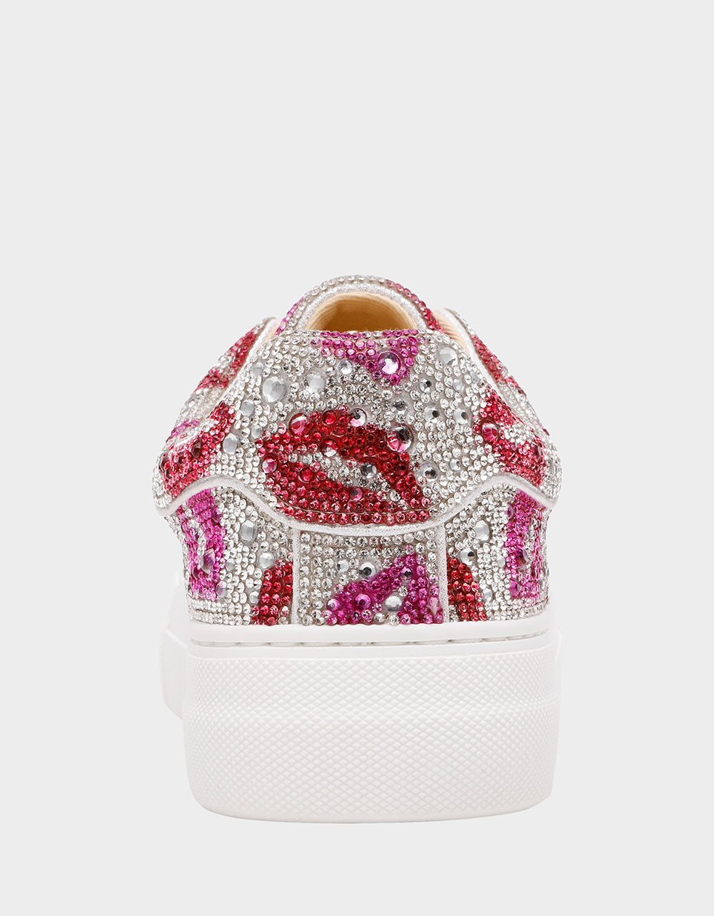 Betsey Johnson SIDNY MULTI LIPS Women's Rhinestone Platform Sneaker