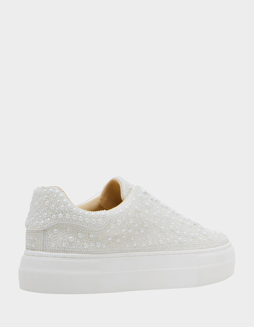 Betsey Johnson SB-SIDNY IVORY Pearl Sneaker