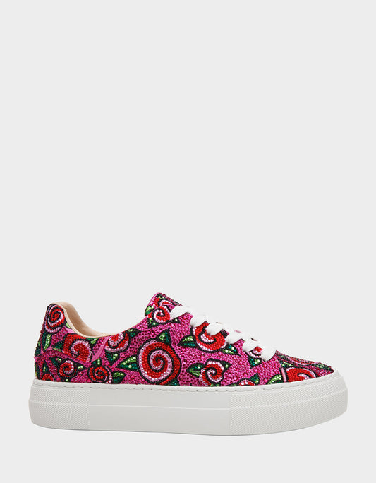 Betsey Johnson SIDNY FUCHSIA ROSE Women's Tennis Sneaker