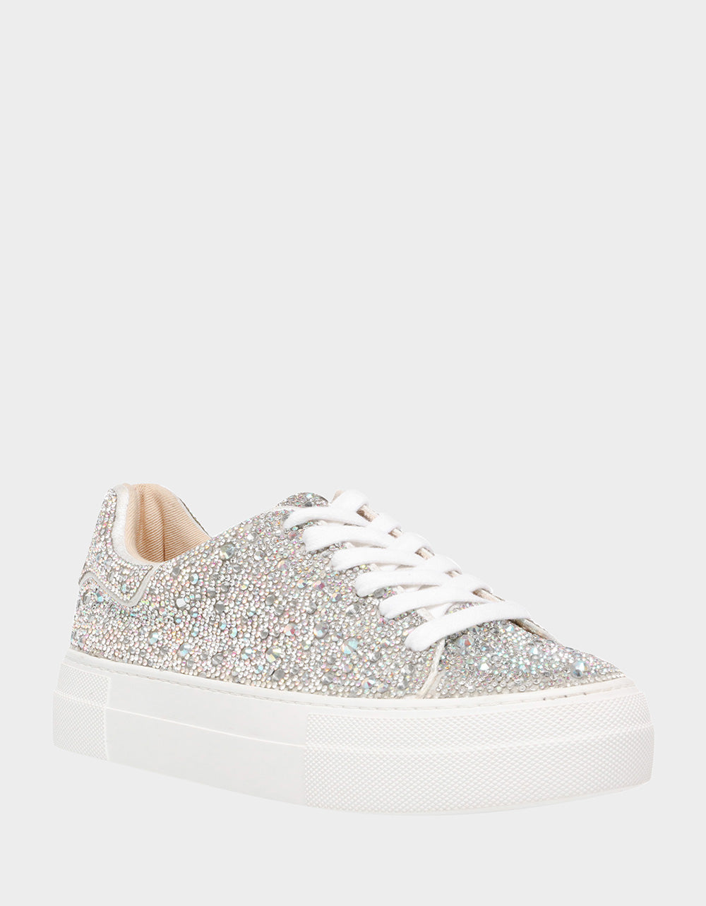 Betsey Johnson SIDNY RHINESTONES Lace Up Sneakers