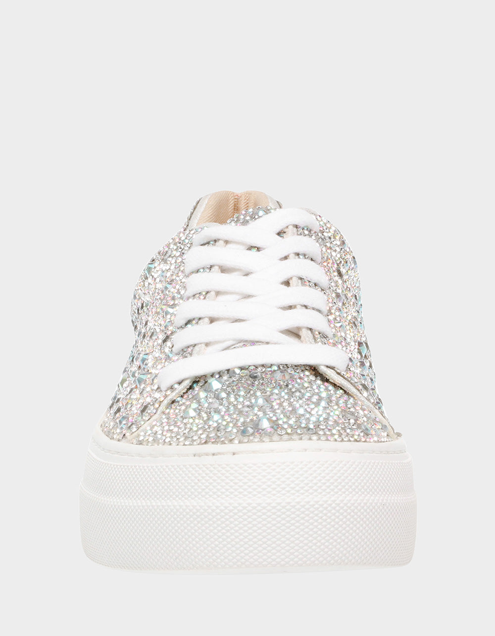 Betsey Johnson SIDNY RHINESTONES Lace Up Sneakers
