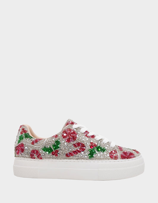 Betsey Johnson SIDNY HOLLY Women's Christmas Holly Sneaker