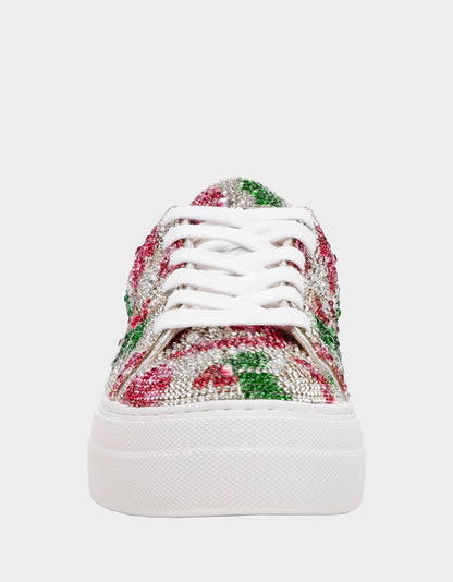 Betsey Johnson SIDNY HOLLY Women's Christmas Holly Sneaker