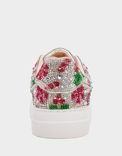 Betsey Johnson SIDNY HOLLY Women's Christmas Holly Sneaker